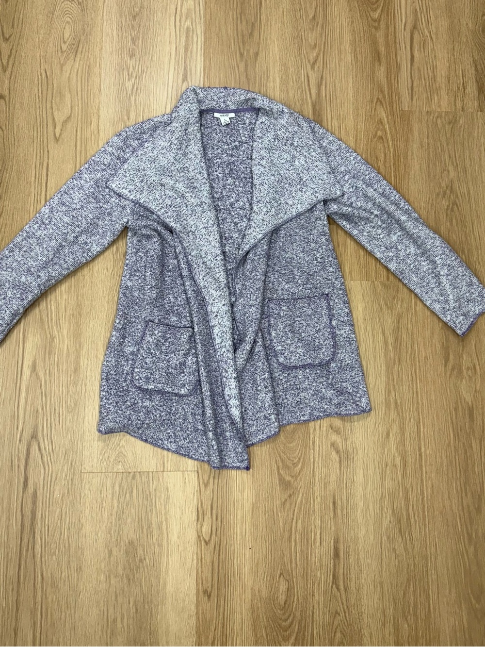 Cozy Alfani Purple Open-Front Women’s Sweater Cardigan